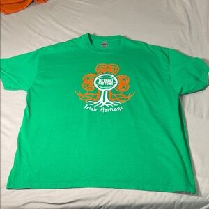 Gildan Green Detroit Pistons Irish Heritage Tee
